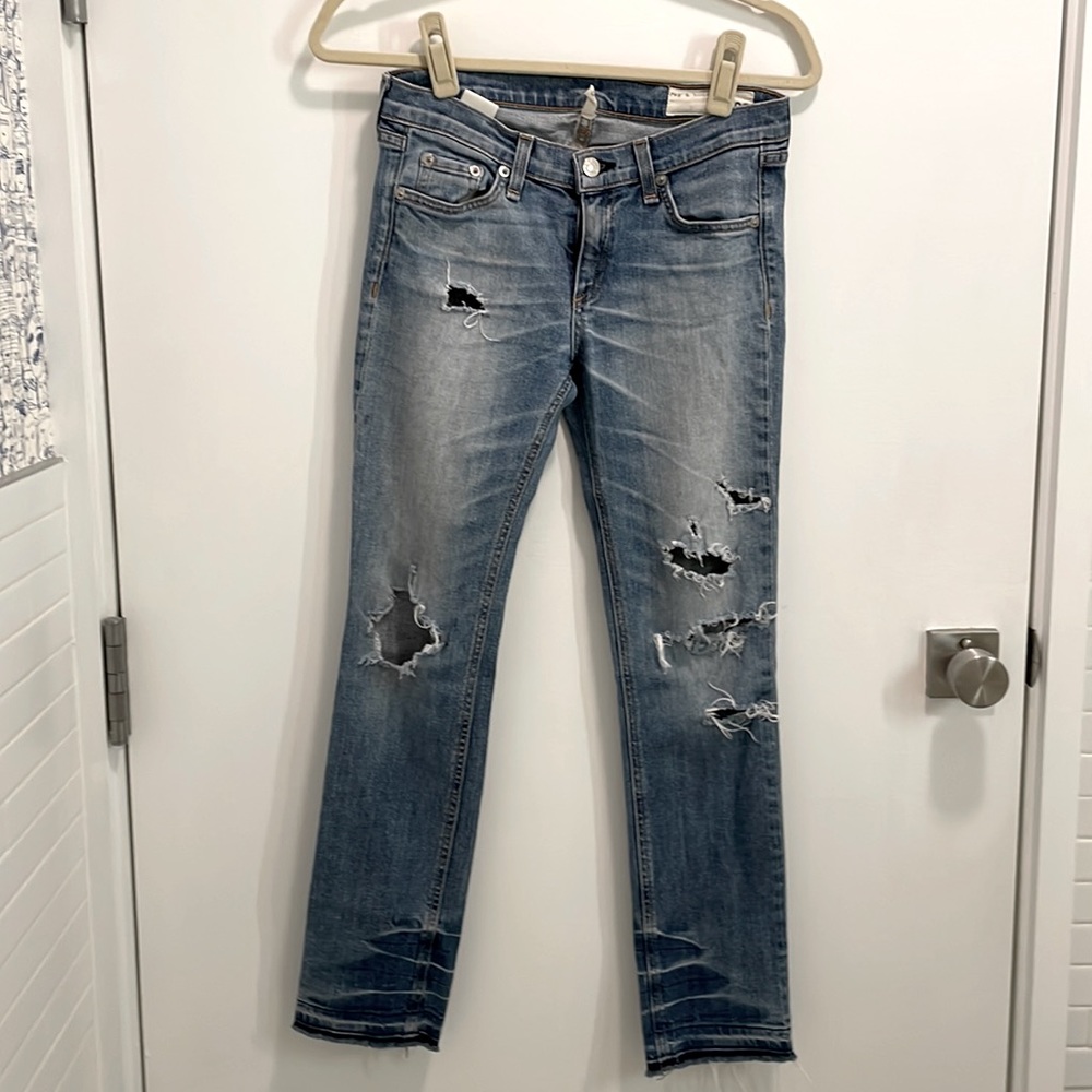 Distressed slim boyfriend Rag&Bone jeans